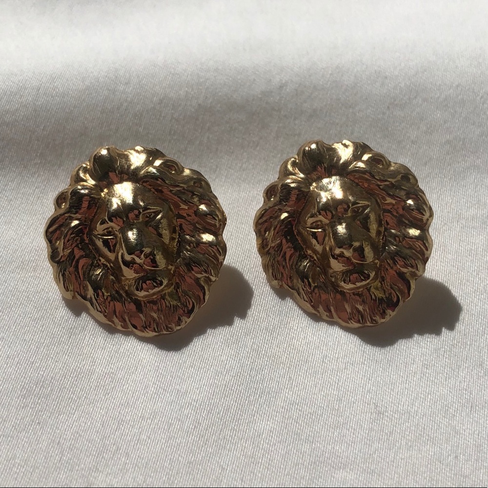 Lion Golden Earrings